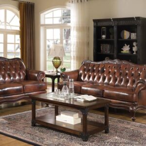 Victoria Button Sofa & Loveseat Set