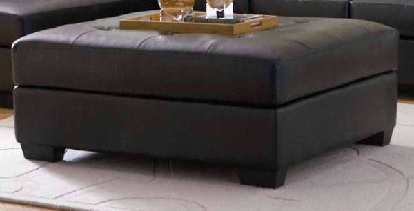 Darie Black Ottoman