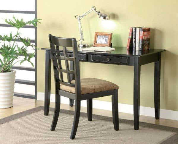 Black Desk & Chair Set