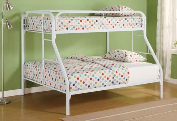 Fordham White Twin/Full Bunk Bed