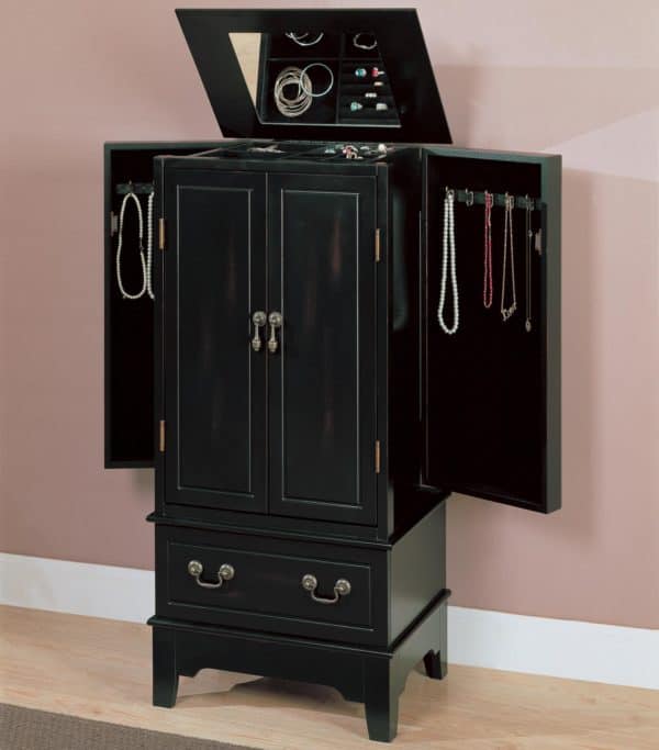 Black Jewelry Armoire