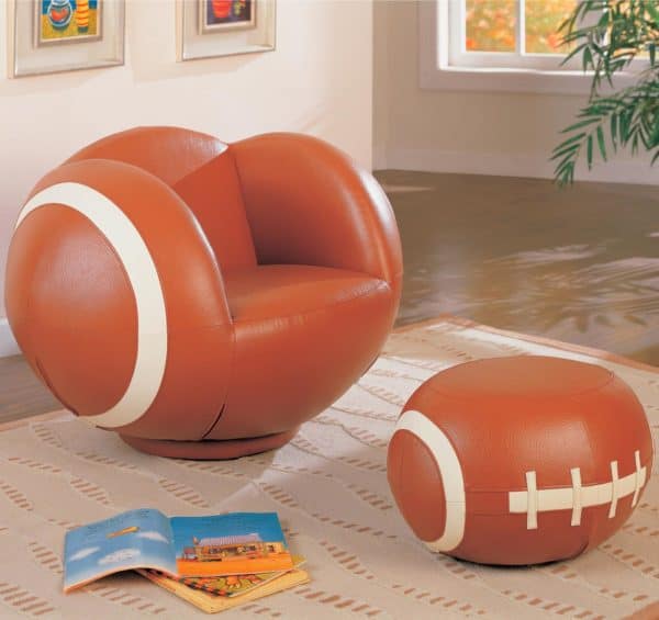 Large Football Chair & Ottoman