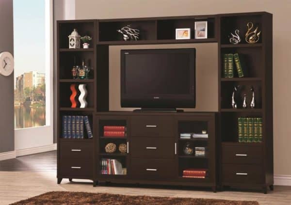 Cappuccino Entertainment Wall Unit