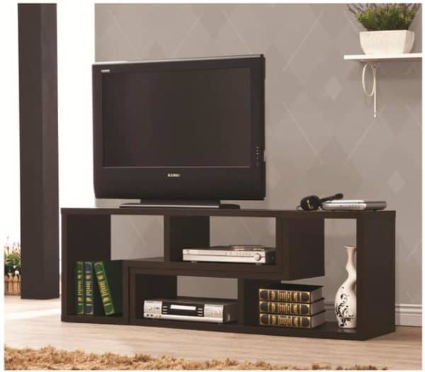 Cappuccino Convertible TV Console and Bookcase Combination - Image 4