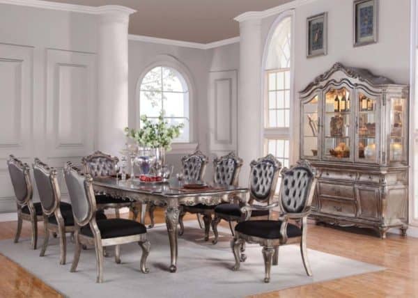 Chantelle 7 Piece Dining Room Set (One 16" Leaf)