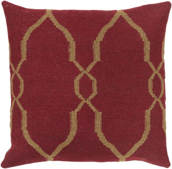 Fallon Burgundy 22" x 22" Poly Fiber Pillow Set