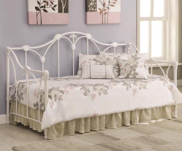 Floral White Twin Size Daybed