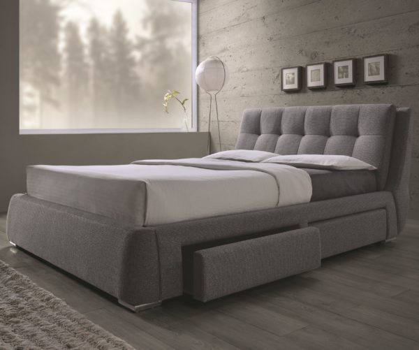 Fenbrook California King Upholstered Bed with Storage Drawers