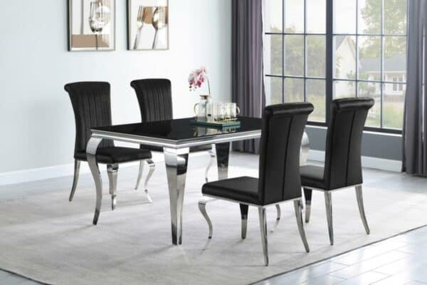 Carone Contemporary Glam 5pc. Dining Room Set