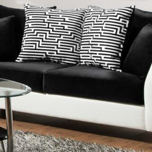 Implosion Black & White Sofa