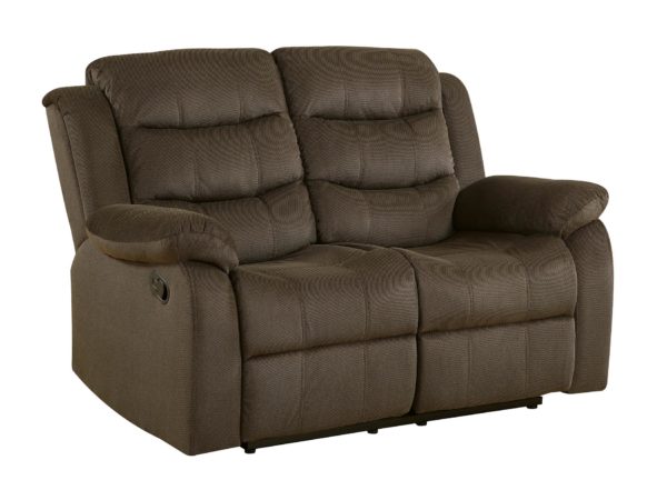 Rodman Chocolate Reclining Love Seat