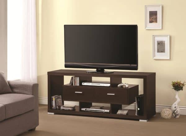 Cappuccino Entertainment Units Modern TV Console