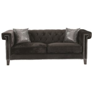 Reventlow Sofa with Greek Key Nailhead Trim Design