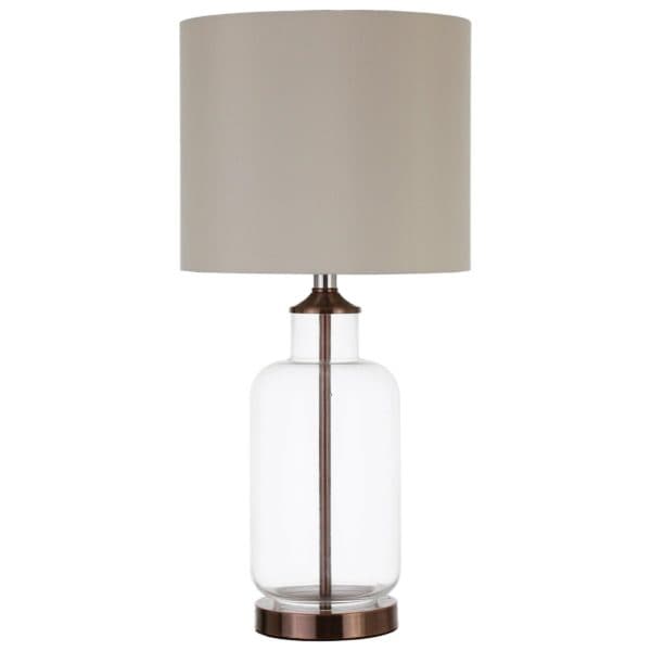 Lamp with Clear Glass Base
