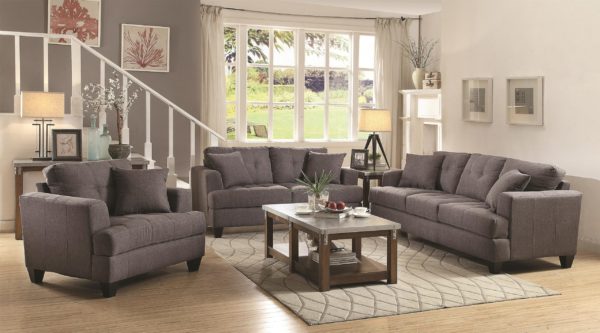 Samuel Sofa with Tufted Cushions - Image 2