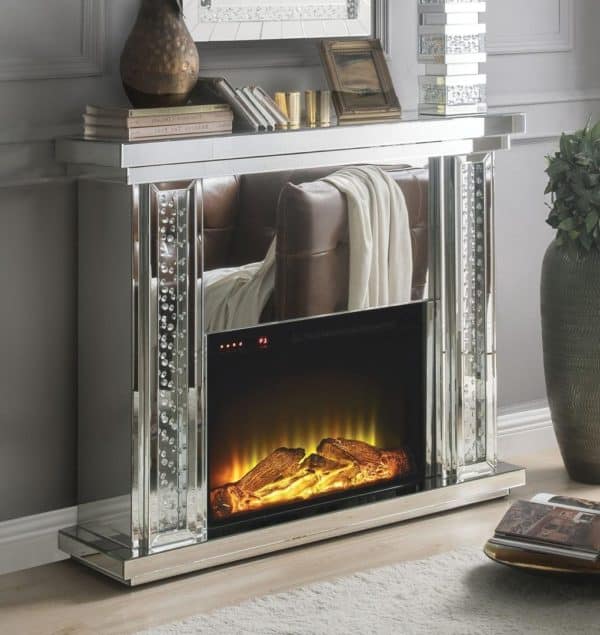 Nysa Mirrored Fireplace