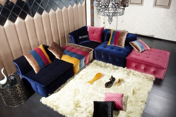 Divani Casa Dubai - Contemporary Fabric Sectional Sofa - Image 2