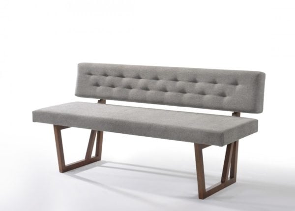 Modrest Jordan Modern Walnut & Grey Dining Set - Image 2