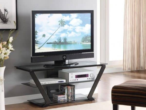 Coaster Company Contemporary TV Stand, Black