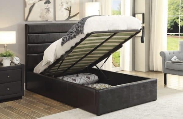 Riverbend Black Queen Storage Platform Bed - Image 2