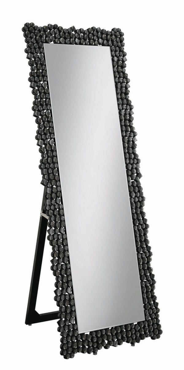 Smoke Grey Standing Cheval Mirror