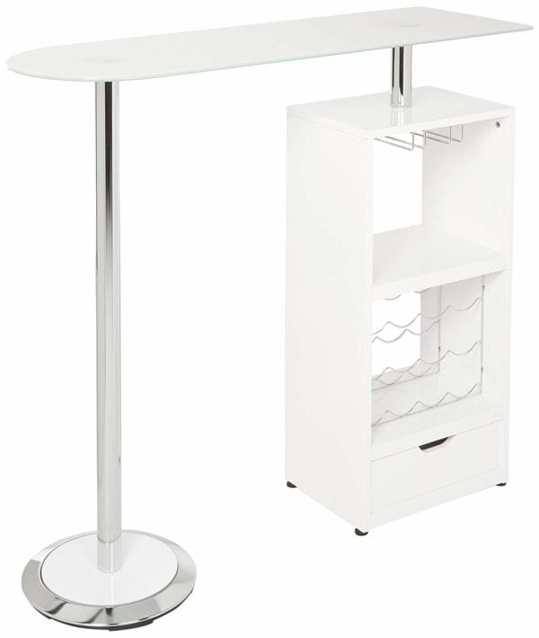 White Revolving Bar Table - Image 2