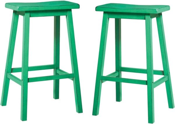 2 Gaucho Green Bar Stools