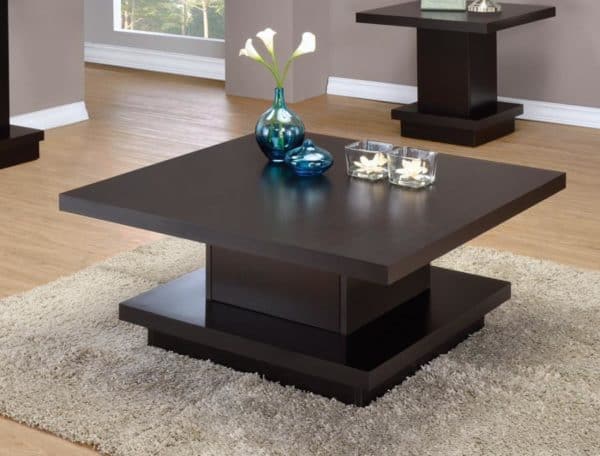 Pedestal Style Coffee Table Set - Image 4