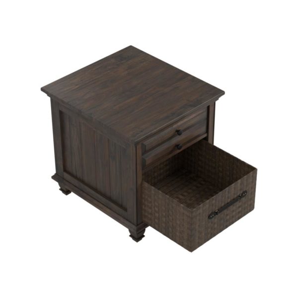 Mahogany Kubu Basket End Table - Image 3