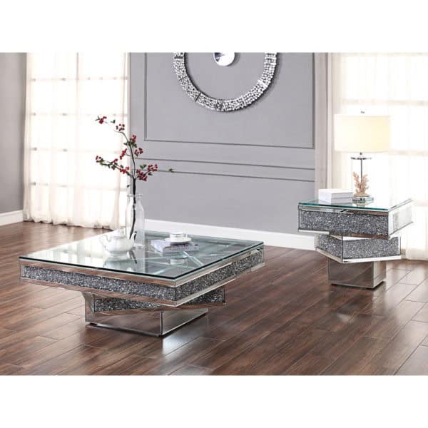 Noralie Stacked Coffee Table and End Tables