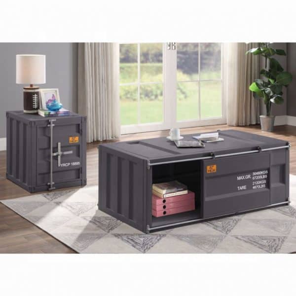 Cargo Gunmetal Coffee and End Tables