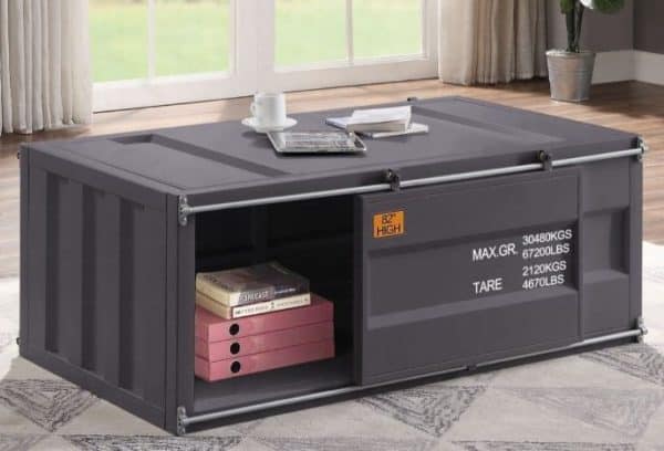 Cargo Gunmetal Coffee Table