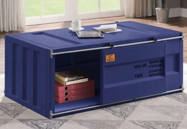 Cargo Blue Coffee Table and End Table - Image 3