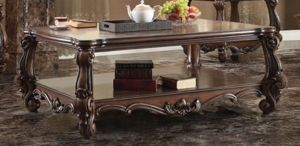 Versailles Cherry Oak Finish Coffee Table