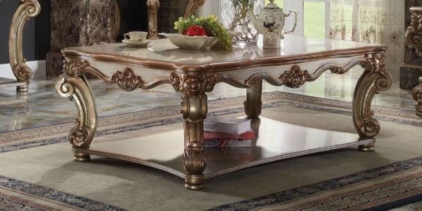 Vendome Gold Petina Finish Coffee Table