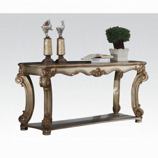 Vendome Gold Patina Finish Sofa Table