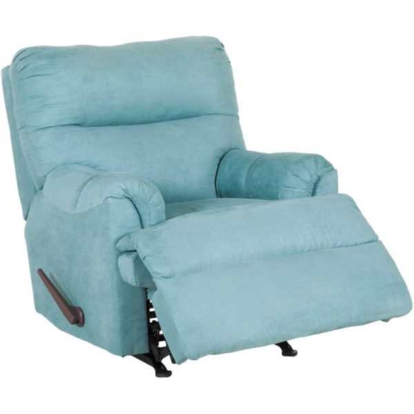 Aden Capri Blue Rocker Recliner