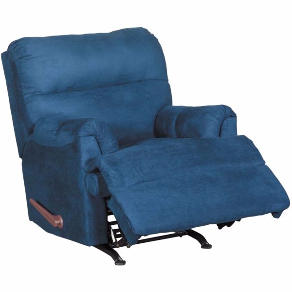 Aden Dark Blue Rocker Recliner