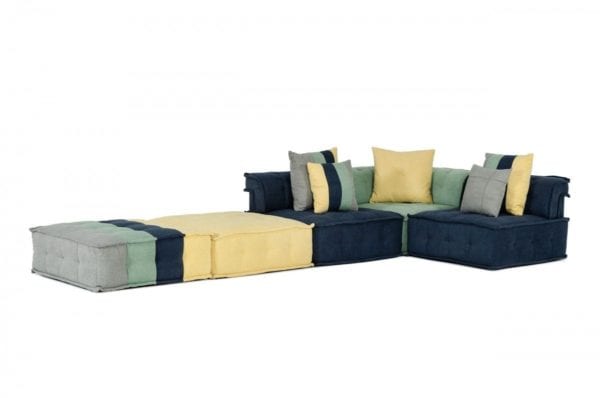 Divani Casa Dubai - The Second- Modern Modular Fabric Sectional Sofa - Image 2