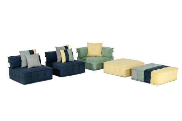 Divani Casa Dubai - The Second- Modern Modular Fabric Sectional Sofa - Image 3