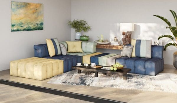 Divani Casa Dubai - The Second- Modern Modular Fabric Sectional Sofa - Image 6