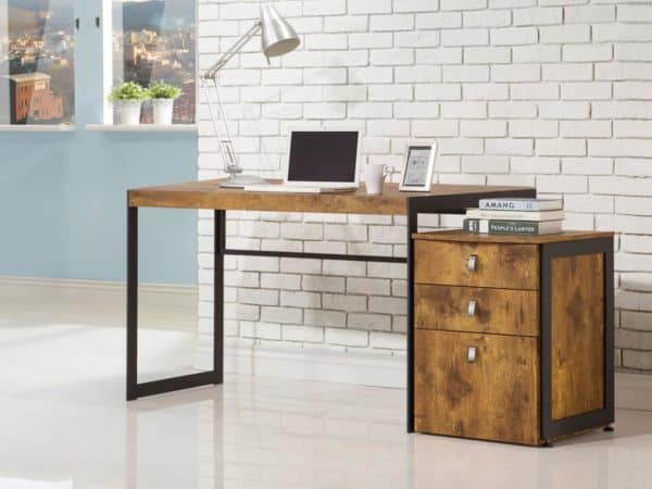 Estrella Desk with File Cabinet