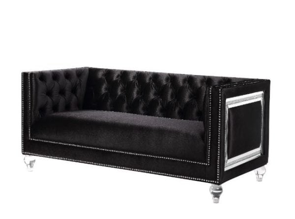 Heibero Black Love Seat