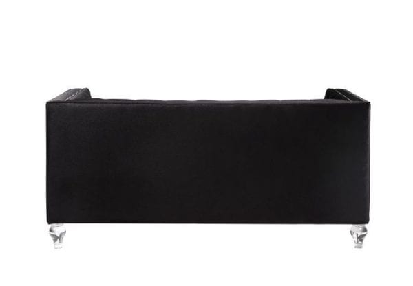 Heibero Black Love Seat - Image 2