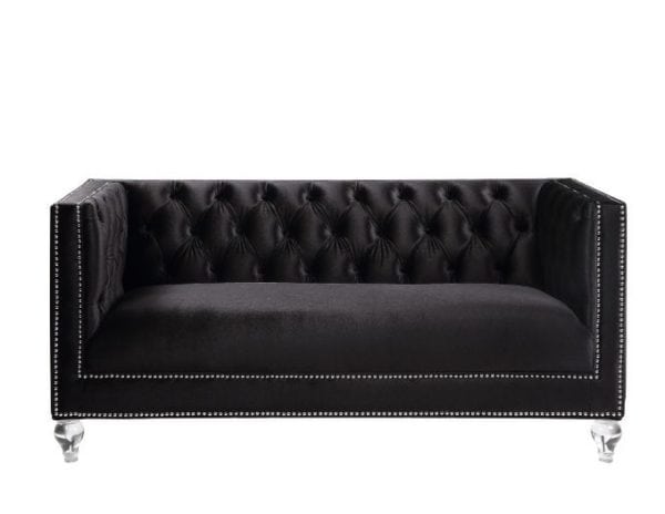 Heibero Black Love Seat - Image 3