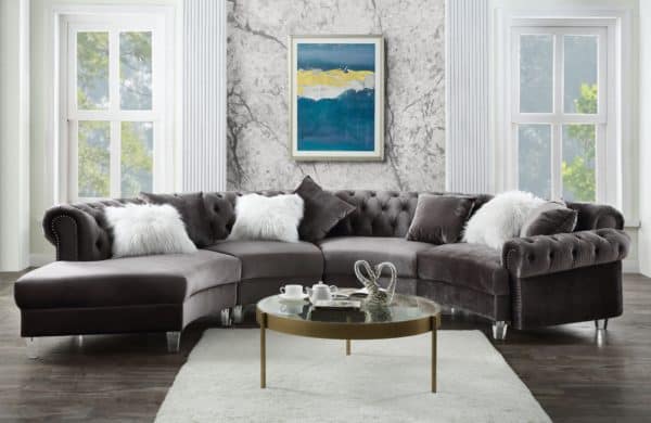 Ninagold Grey Sectional Sofa