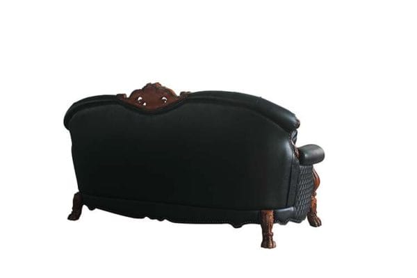 Dresden Black Leatherette Sofa - Image 4