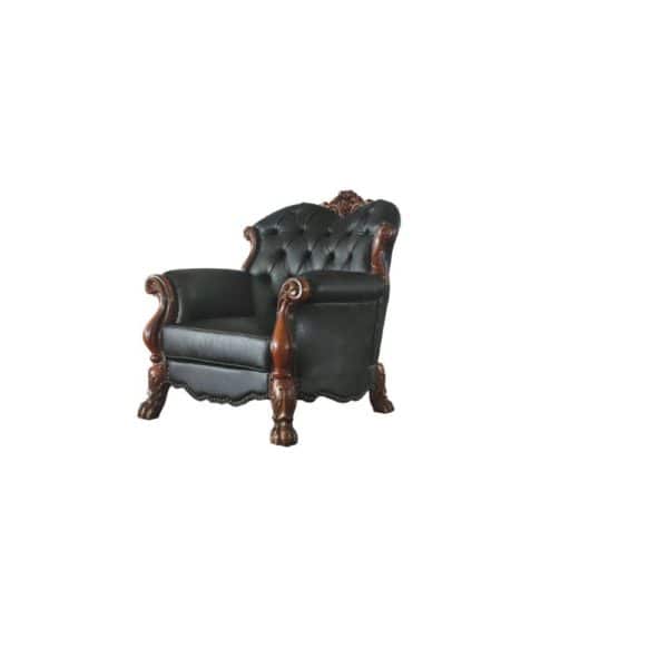 Dresden Black Leatherette Living Room Set - Image 2