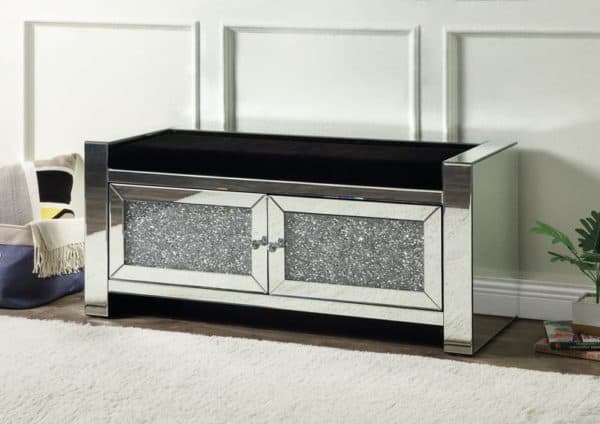 Noralie Storage Mirrored Bench