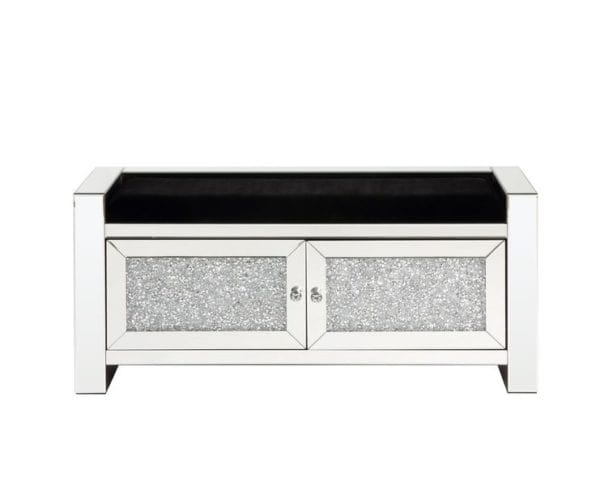 Noralie Storage Mirrored Bench - Image 2